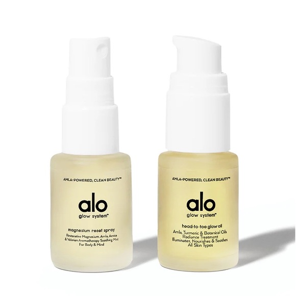 NEW Alo Yoga Glow Oil & Magnesium Spray Mini Duo - Picture 2 of 5
